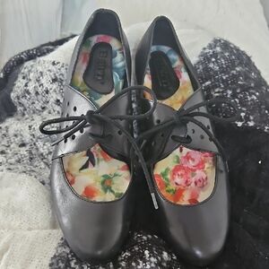Black Floral Women's Shoes